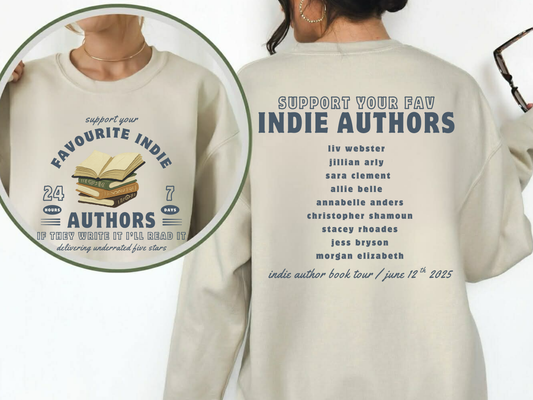 Custom "Support Your Fav Indie Authors" Crewneck