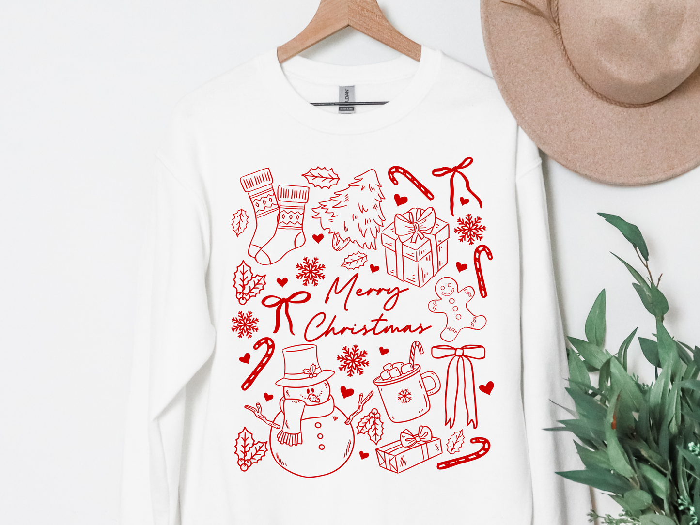 "Christmas Doodles" Crewneck