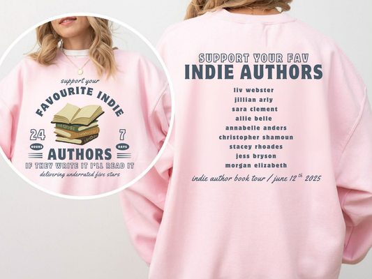 Custom "Support Your Fav Indie Authors" Crewneck