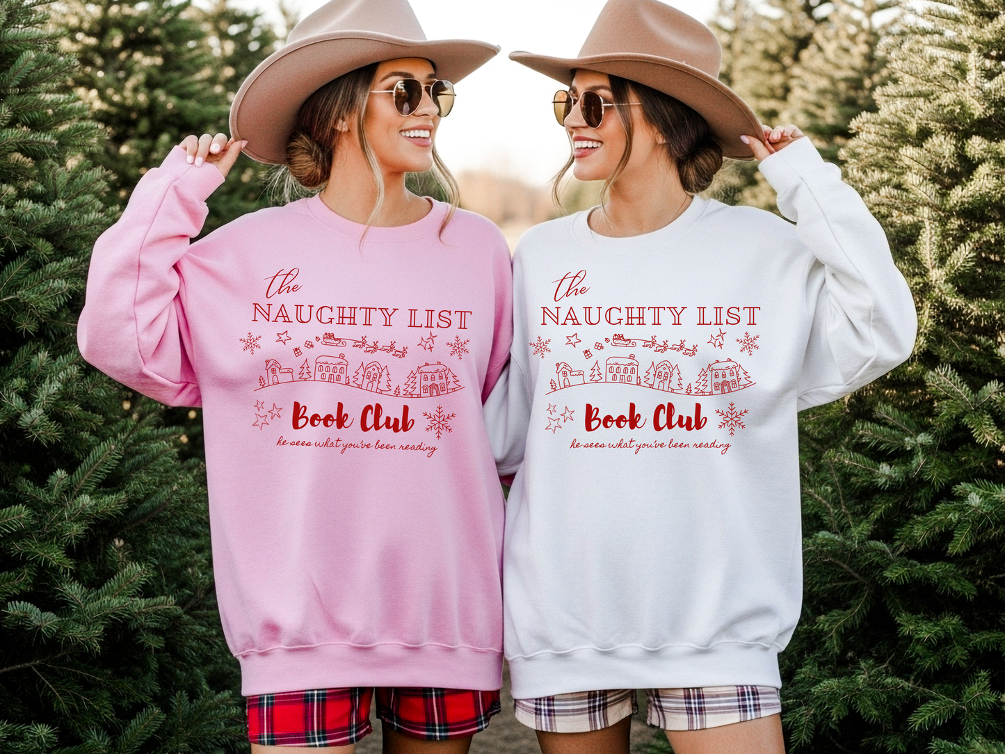 "Naughty List Book Club" Crewneck