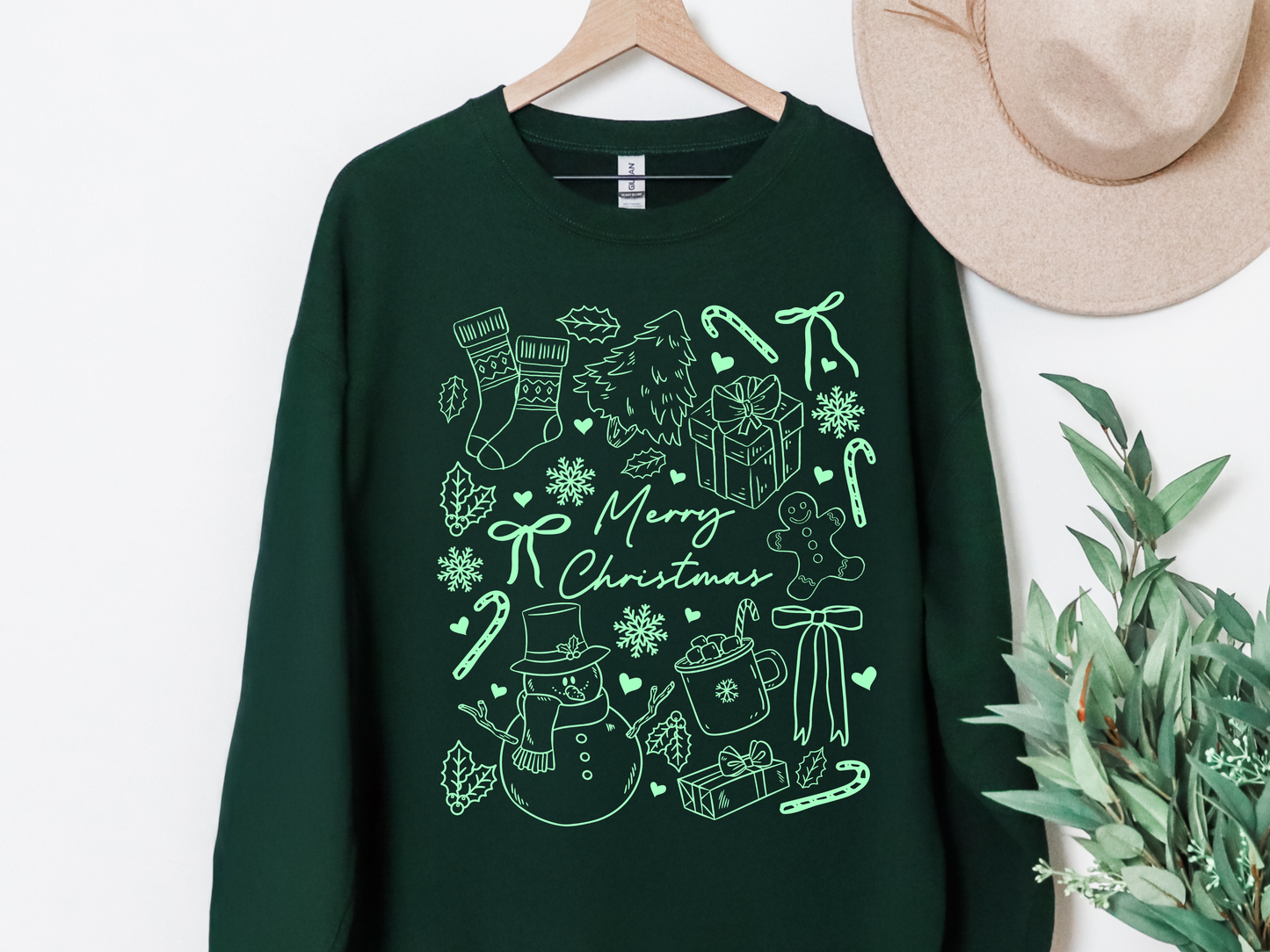 "Christmas Doodles" Crewneck