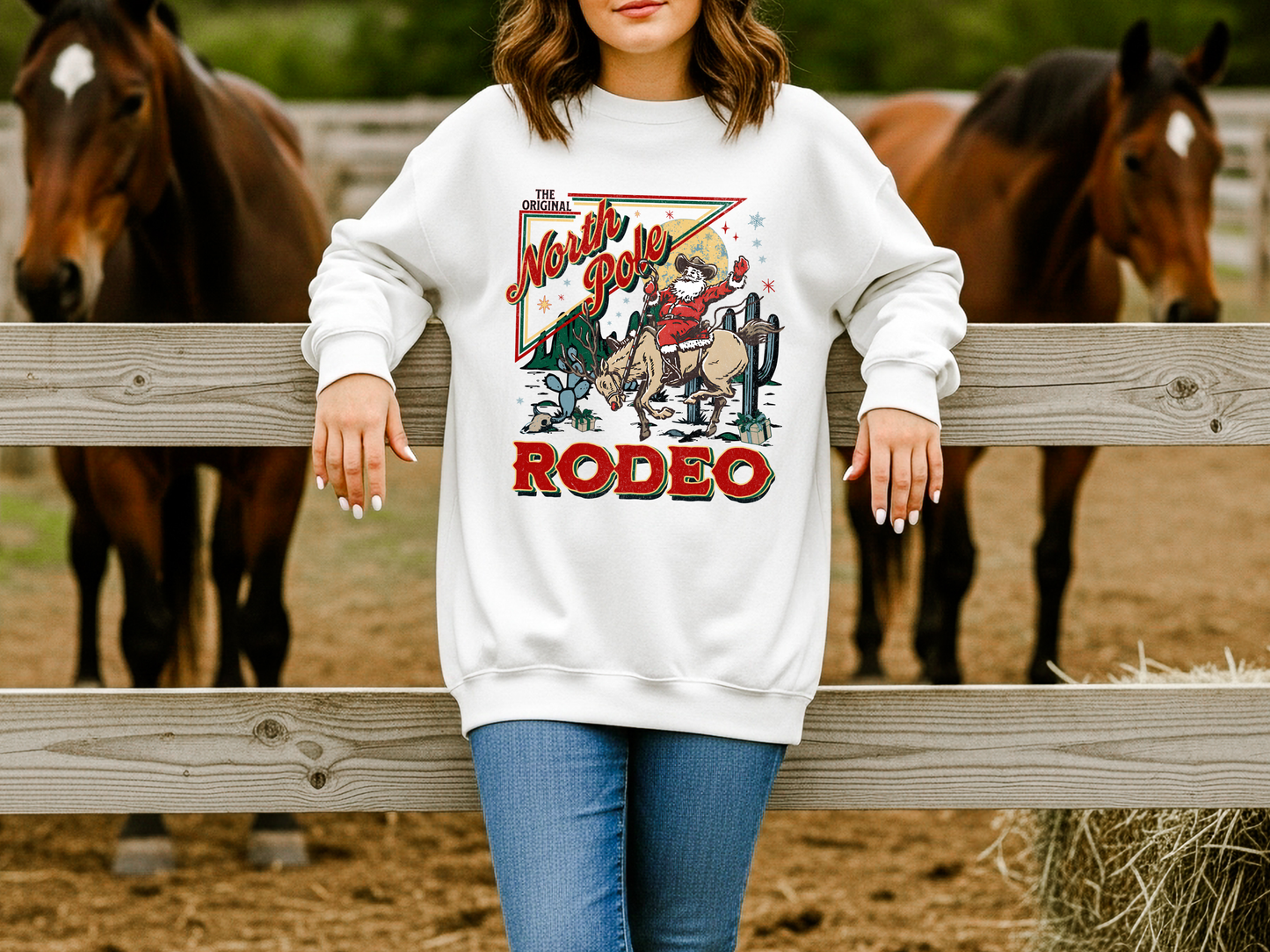 "North Pole Rodeo" Crewneck