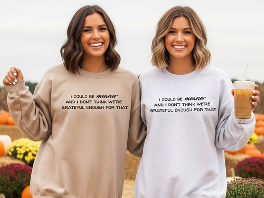 "I Could Be Meaner" Crewneck