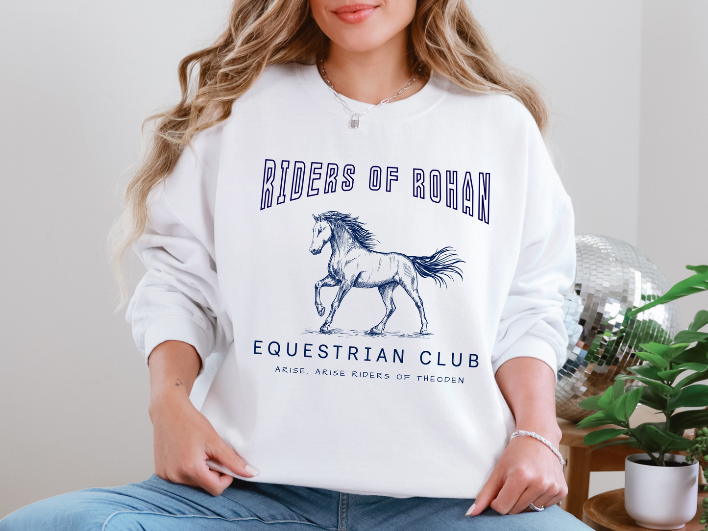 "Riders of Rohan Equestrian Club" Crewneck