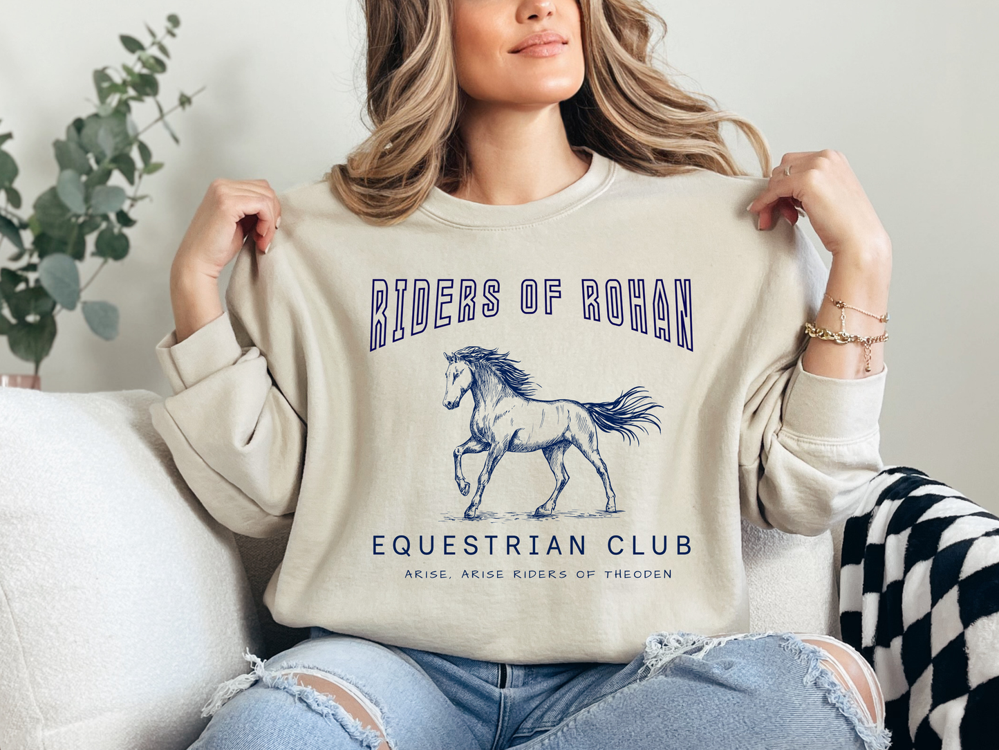"Riders of Rohan Equestrian Club" Crewneck