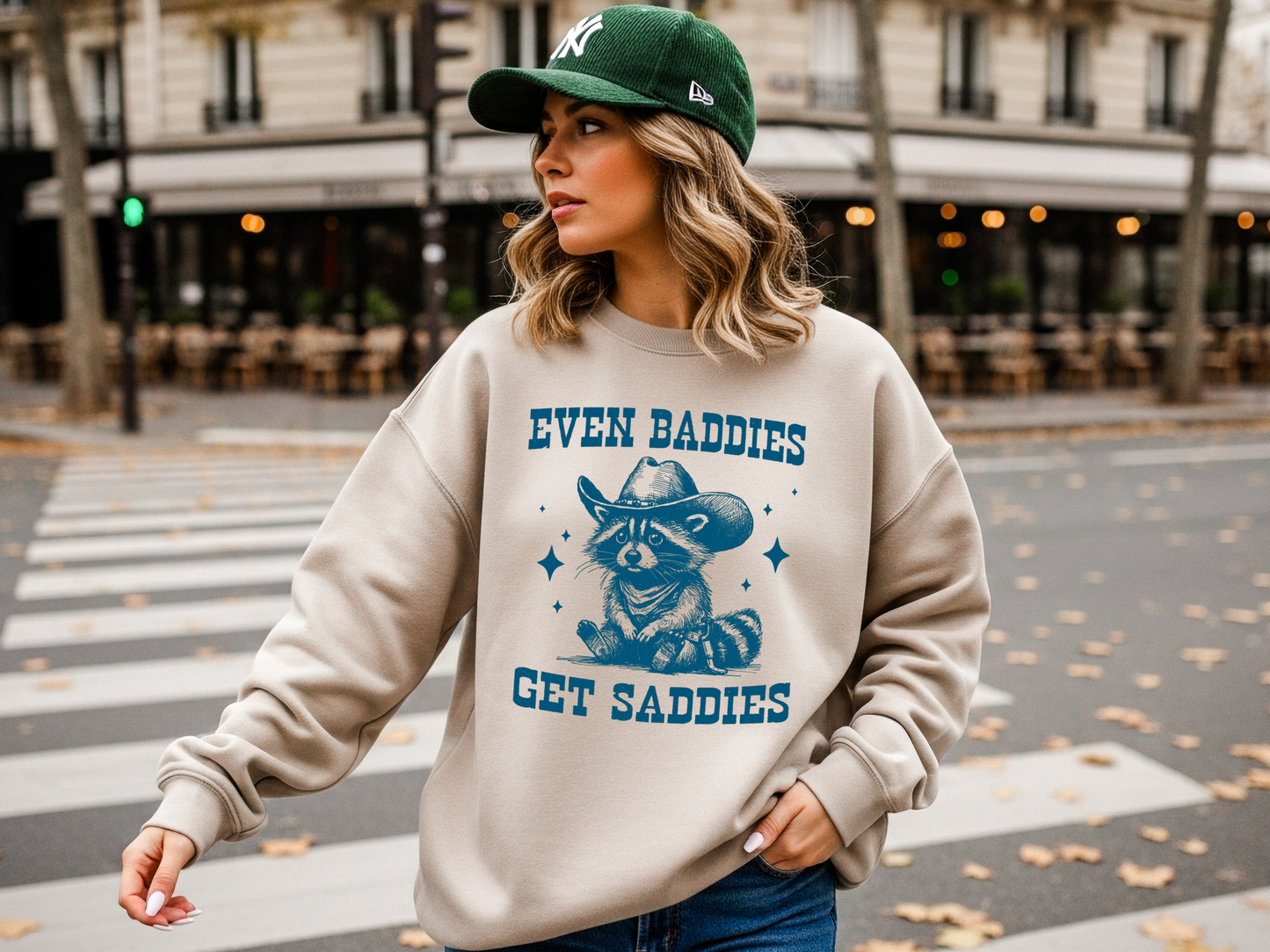 "Even Baddies Get Saddies" Crewneck
