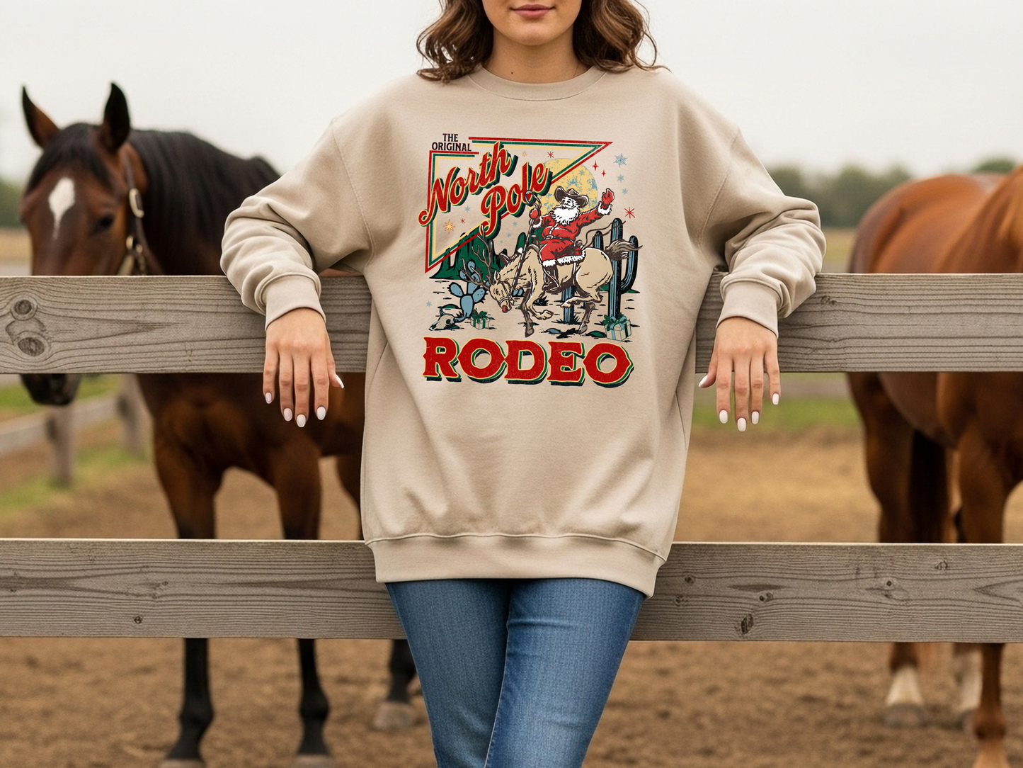 "North Pole Rodeo" Crewneck
