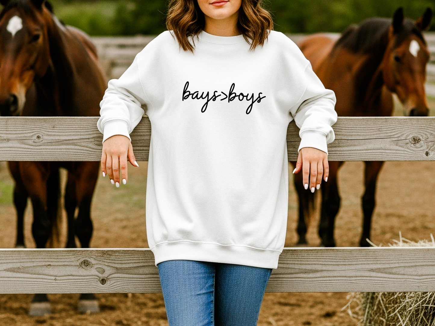 "Bays Over Boys" Crewneck
