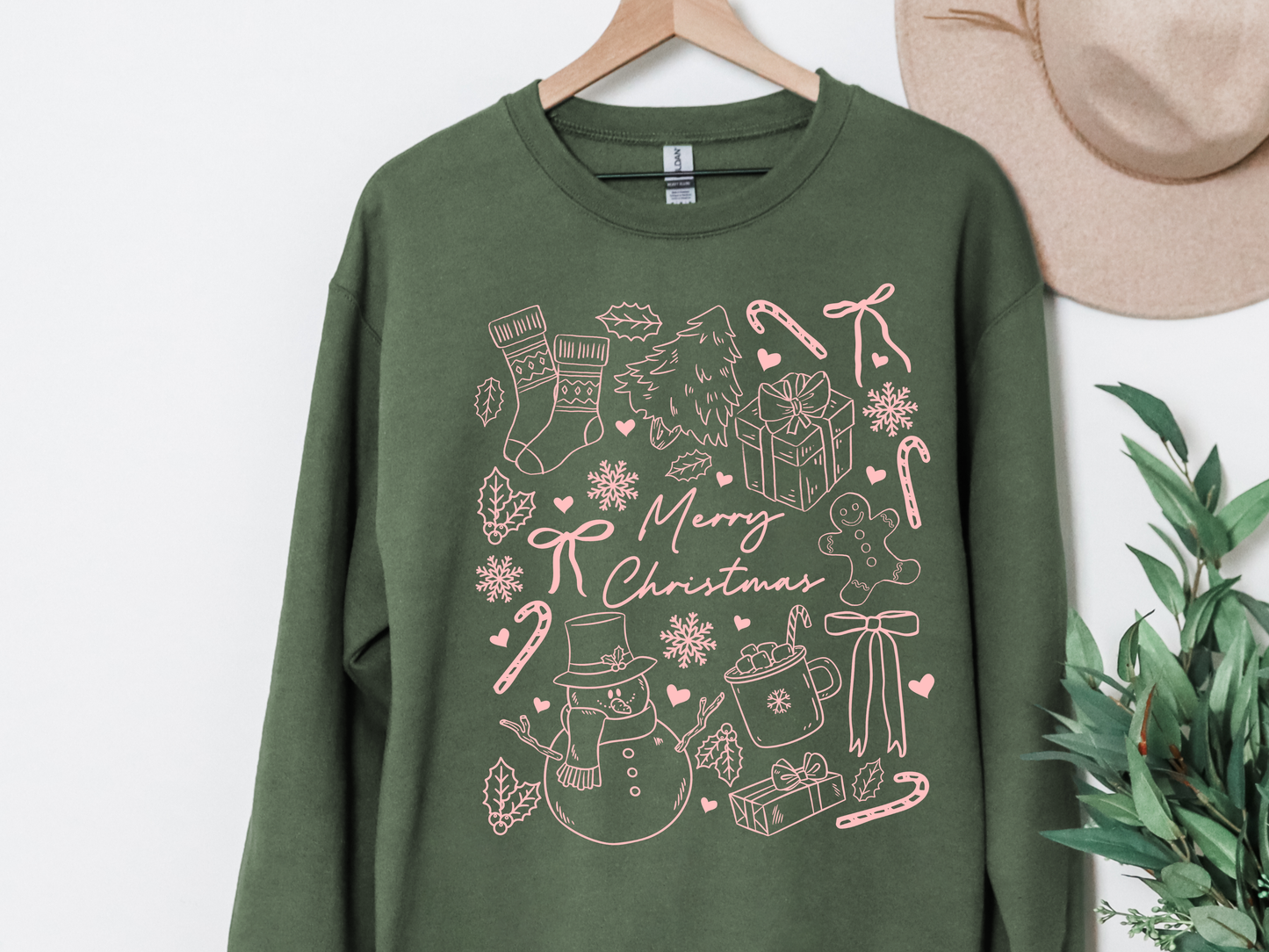 "Christmas Doodles" Crewneck
