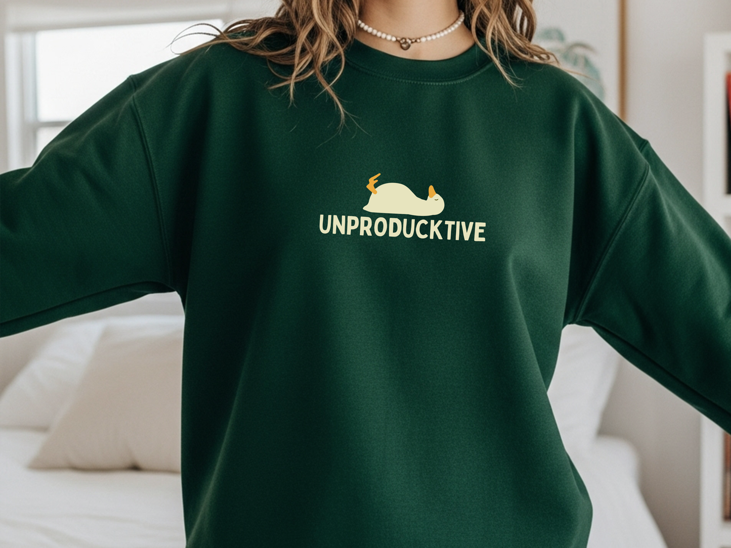 "Unproducktive" Crewneck