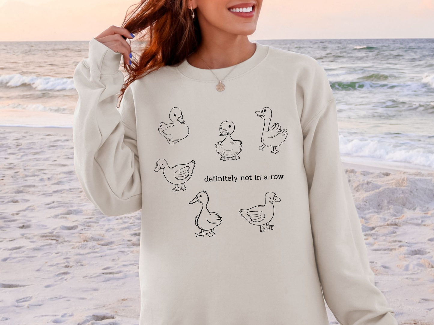 "Definitely Not In A Row" Crewneck
