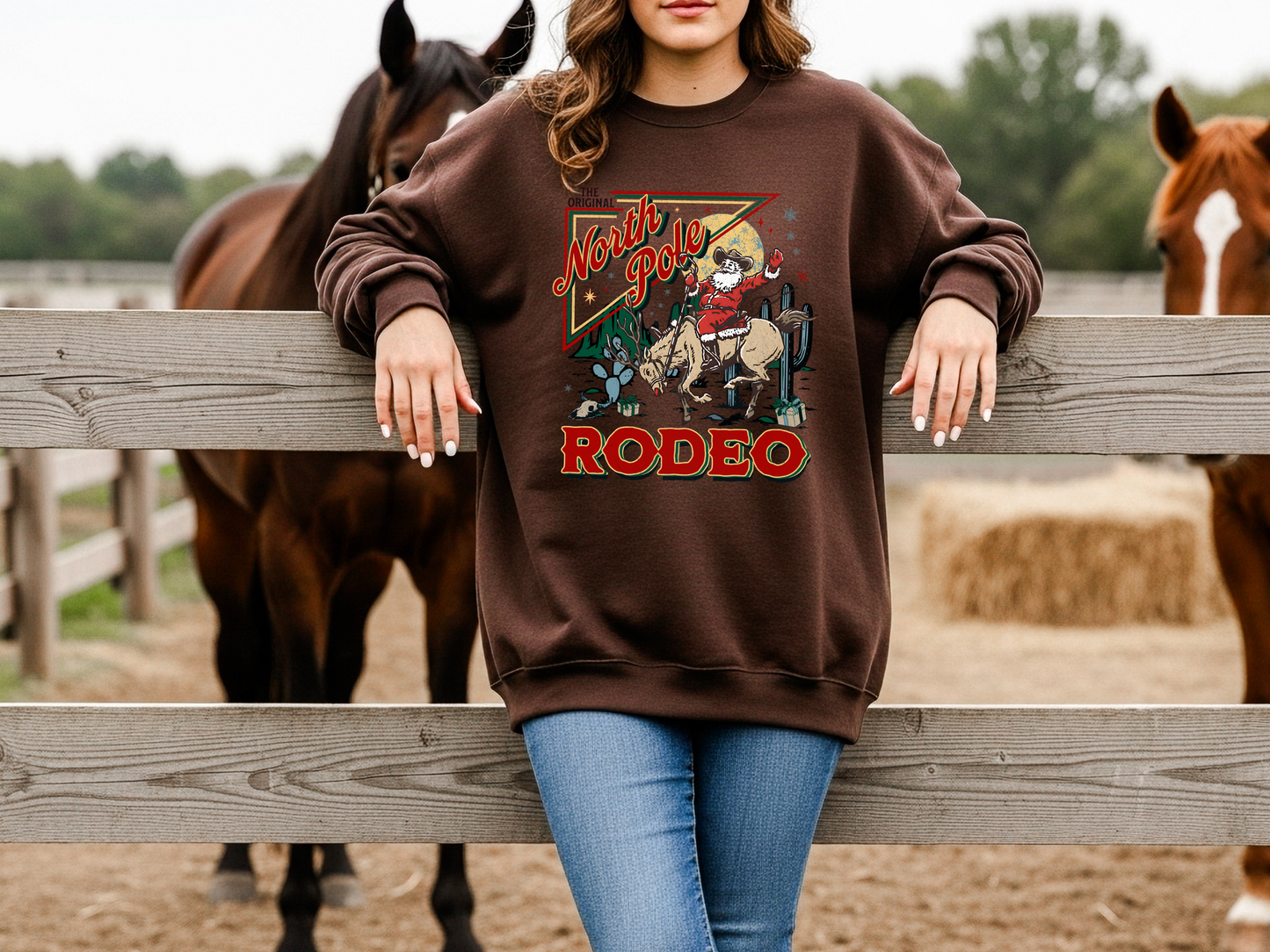 "North Pole Rodeo" Crewneck