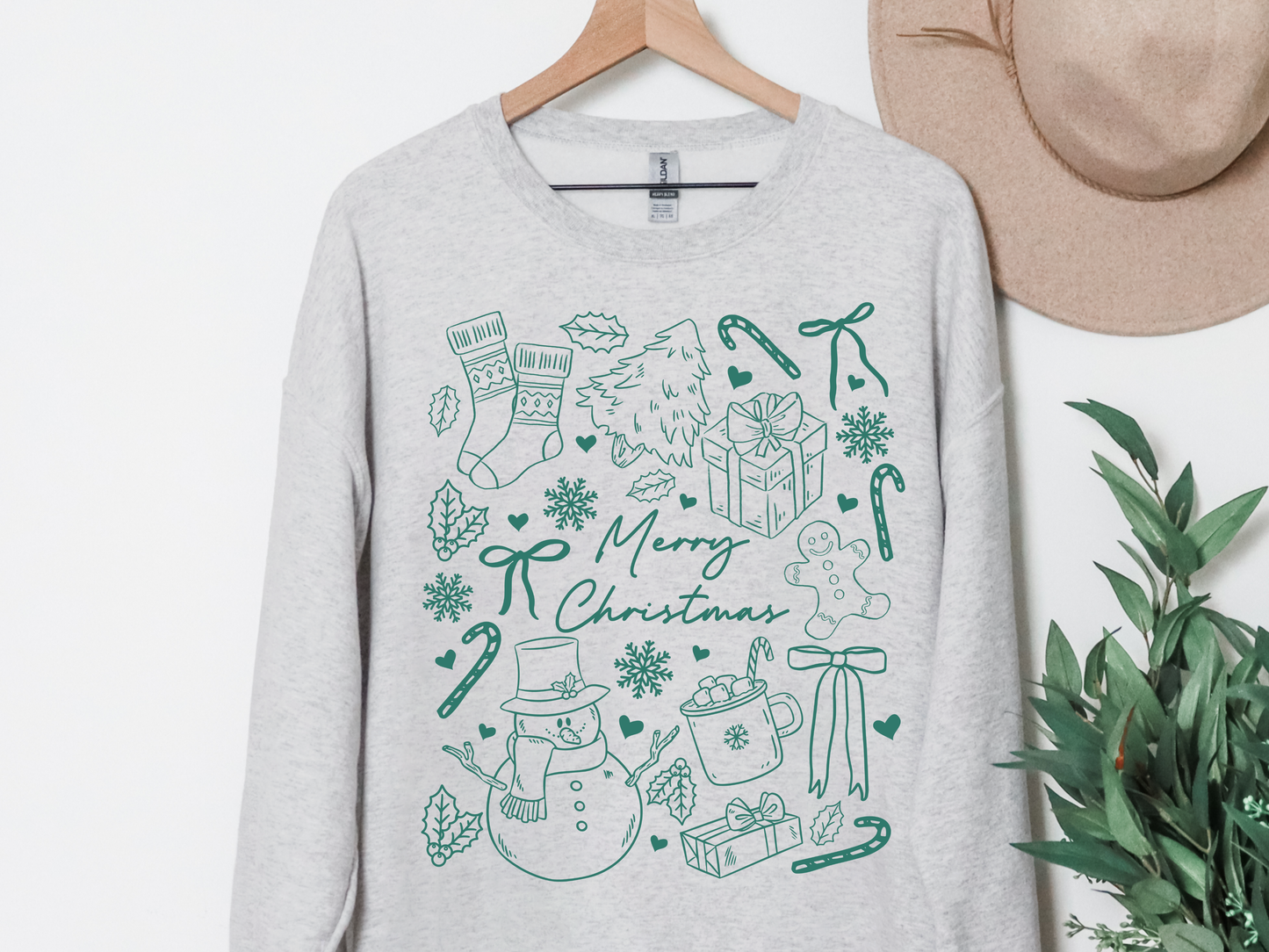 "Christmas Doodles" Crewneck