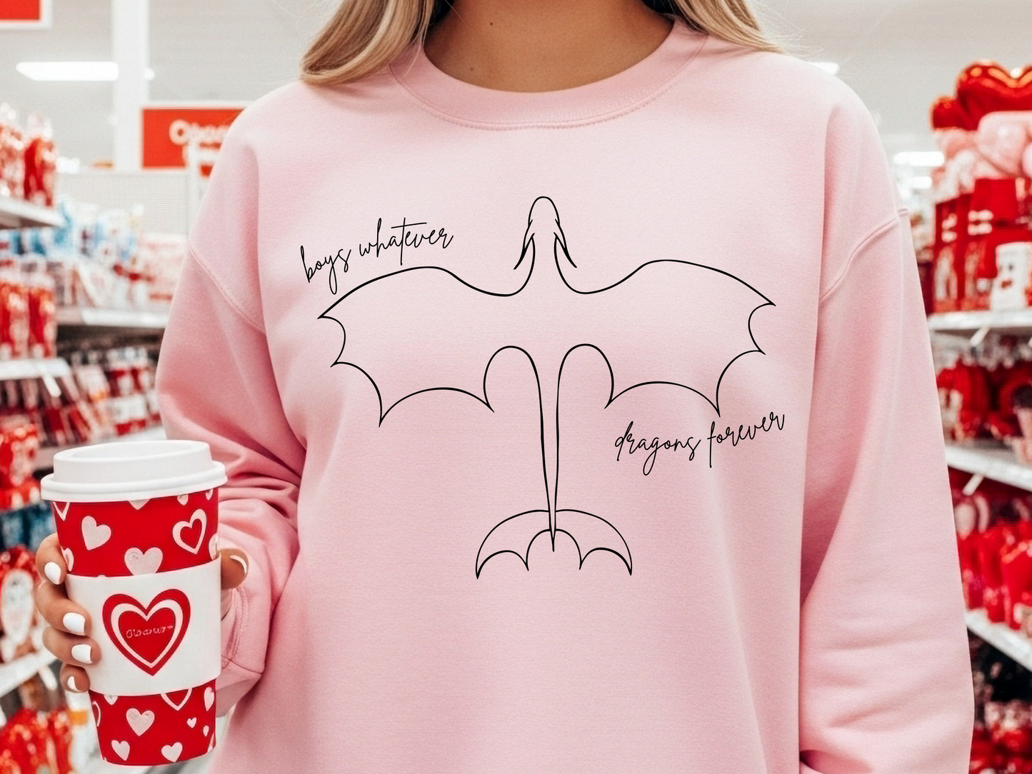 "Boys Whatever Dragons Forever" Crewneck