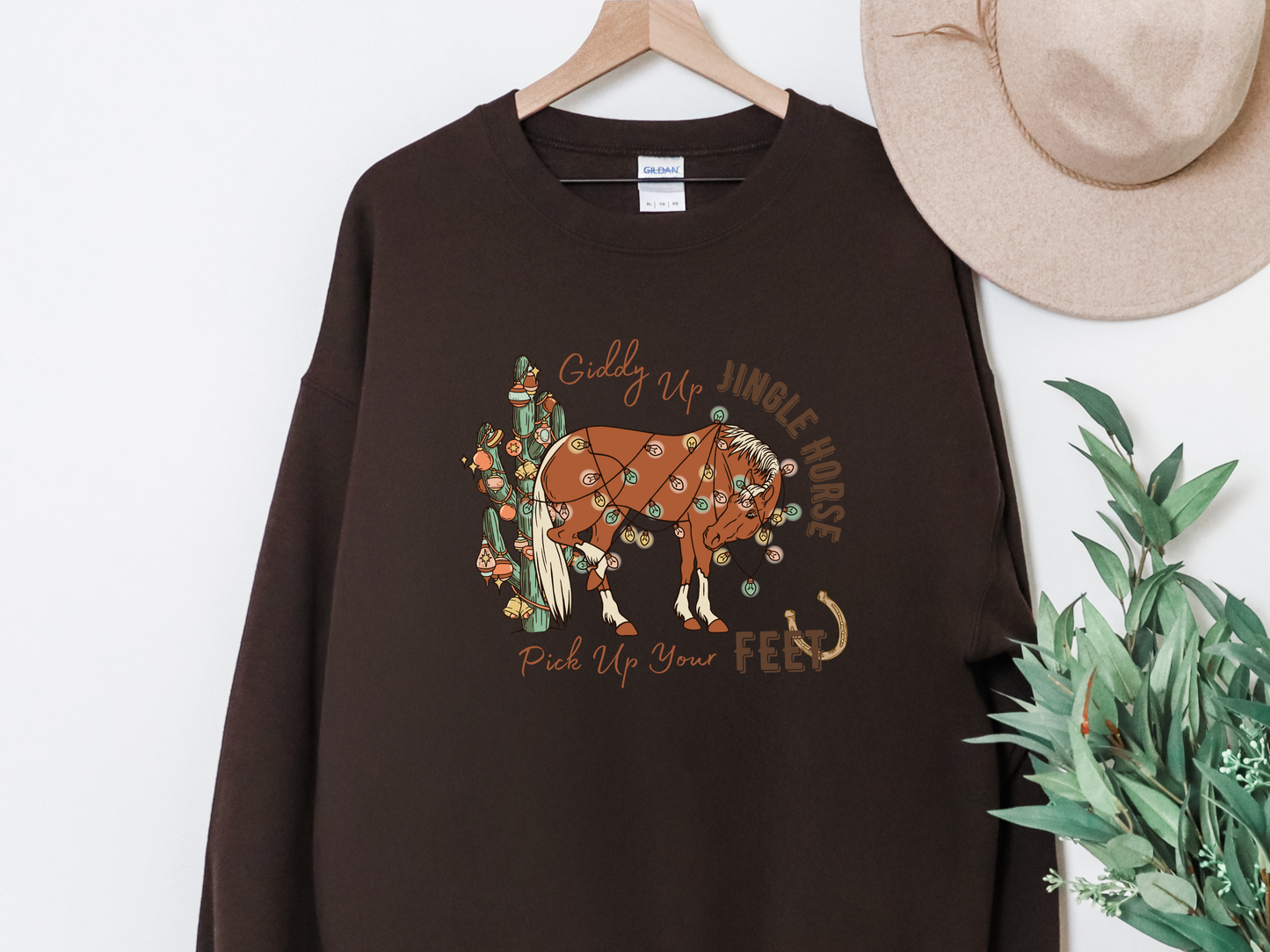 "Giddy Up Jingle Horse" Crewneck