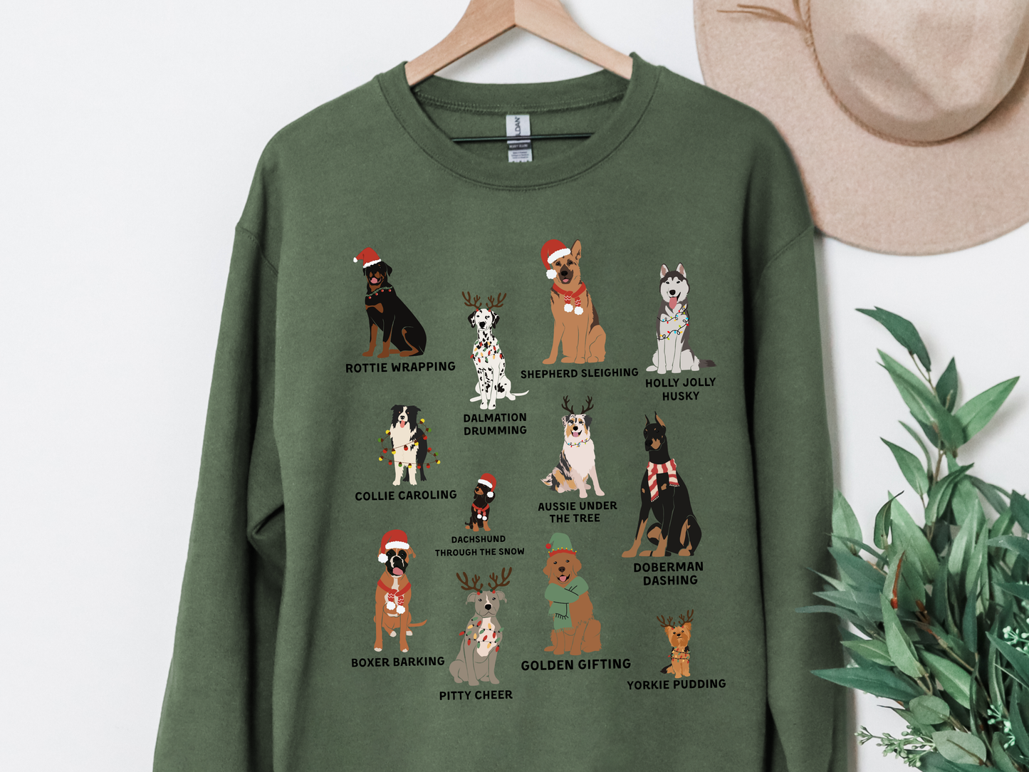 "12 Dogs of Christmas" Crewneck