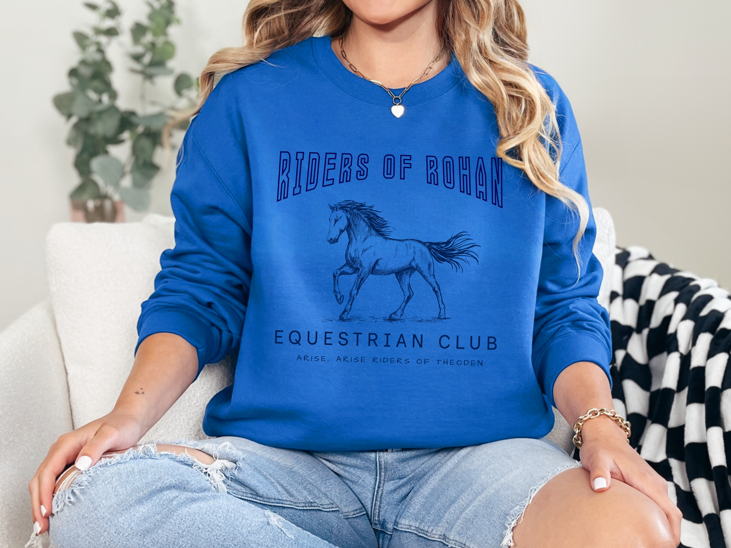 "Riders of Rohan Equestrian Club" Crewneck