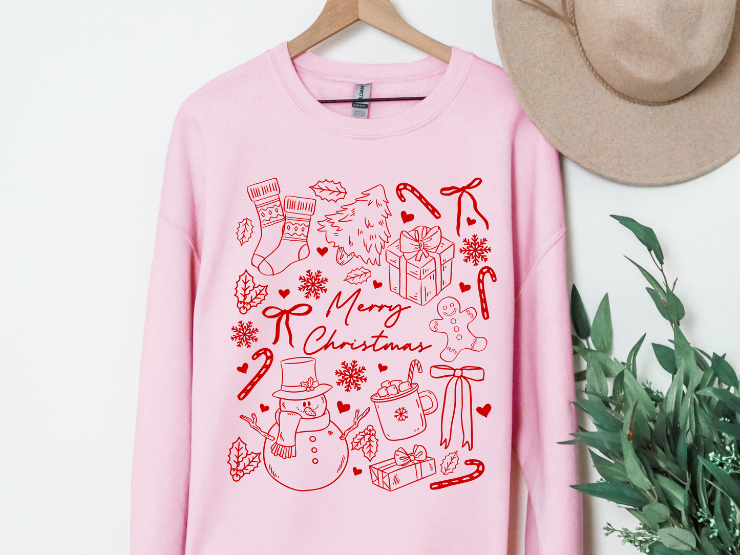 "Christmas Doodles" Crewneck