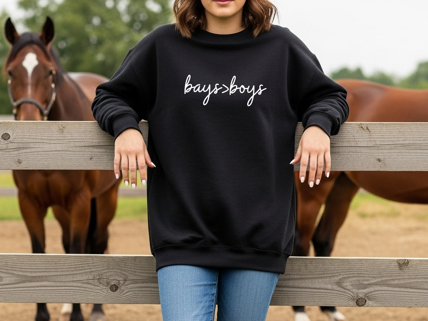 "Bays Over Boys" Crewneck