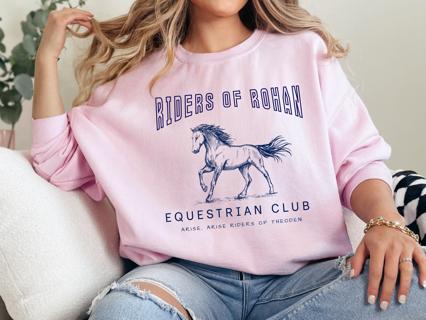 "Riders of Rohan Equestrian Club" Crewneck