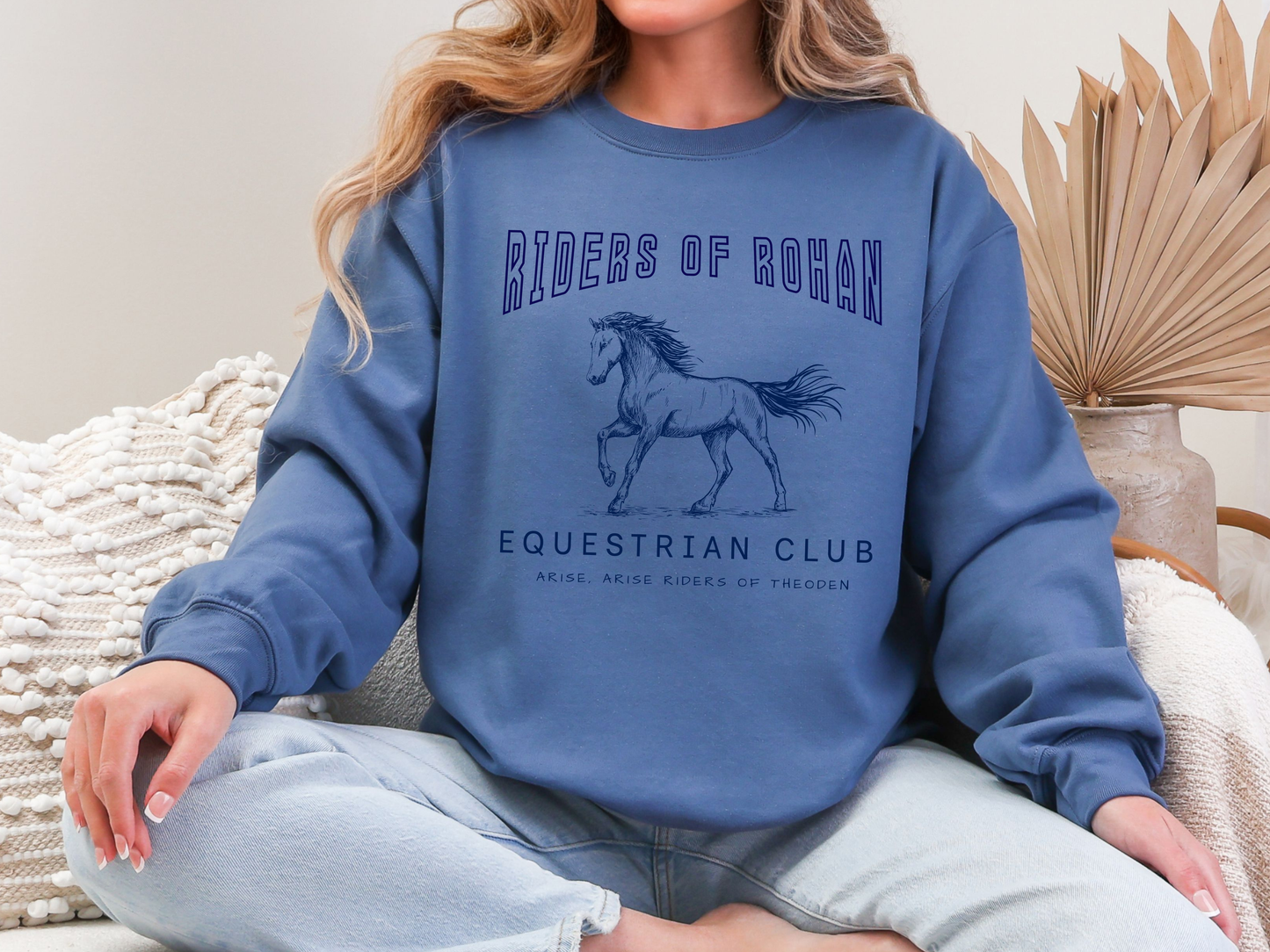 "Riders of Rohan Equestrian Club" Crewneck