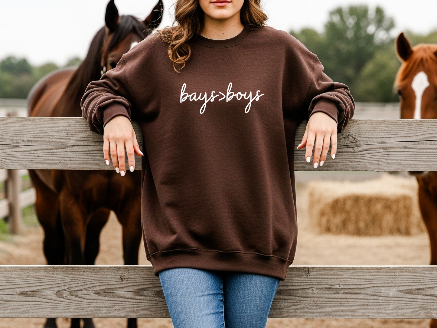 "Bays Over Boys" Crewneck