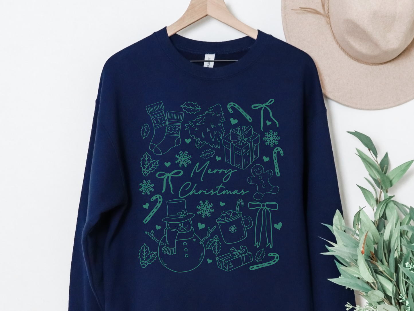 "Christmas Doodles" Crewneck