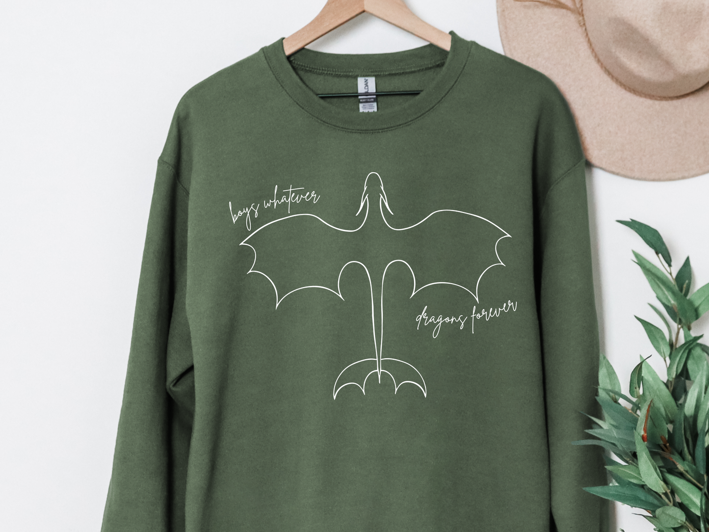 "Boys Whatever Dragons Forever" Crewneck