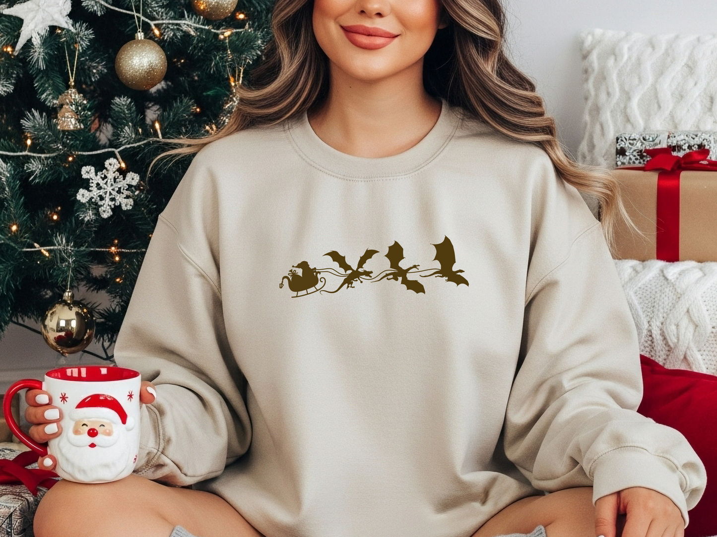 "Santa's Dragons" Crewneck