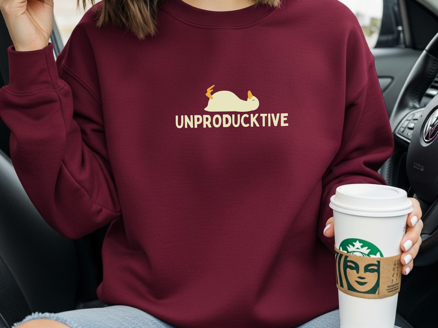 "Unproducktive" Crewneck