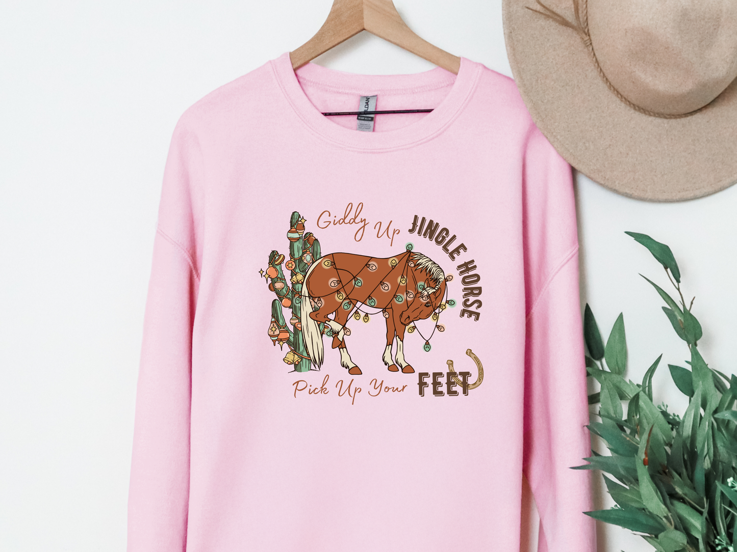 "Giddy Up Jingle Horse" Crewneck