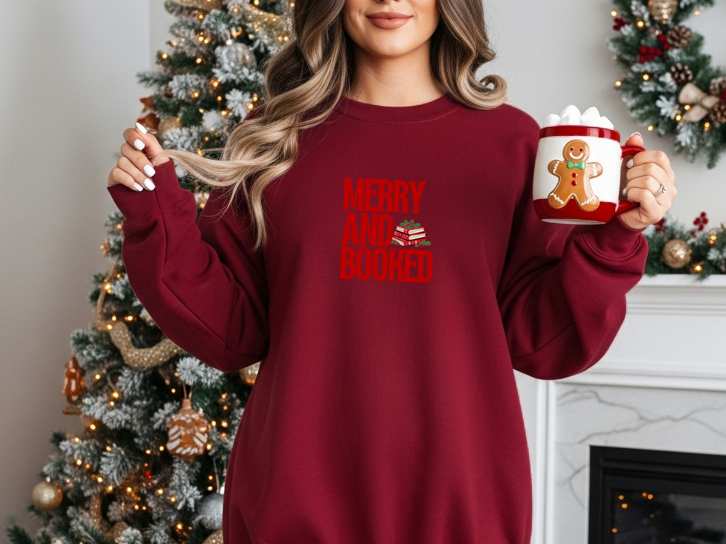 "Merry and Booked" Crewneck