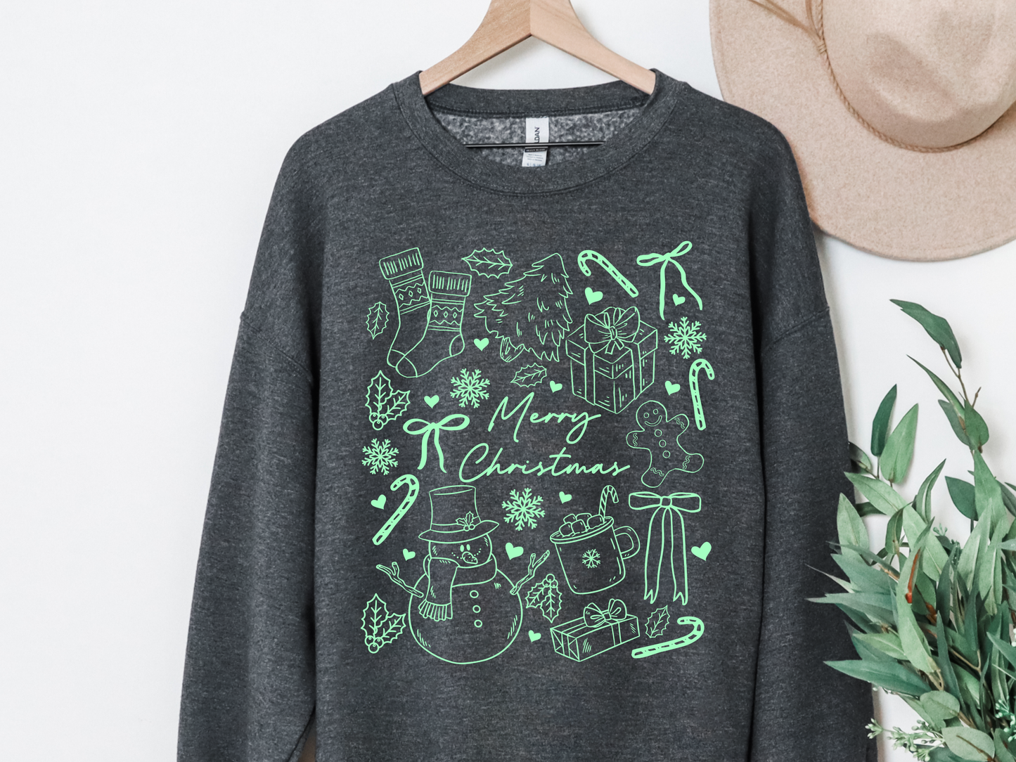 "Christmas Doodles" Crewneck