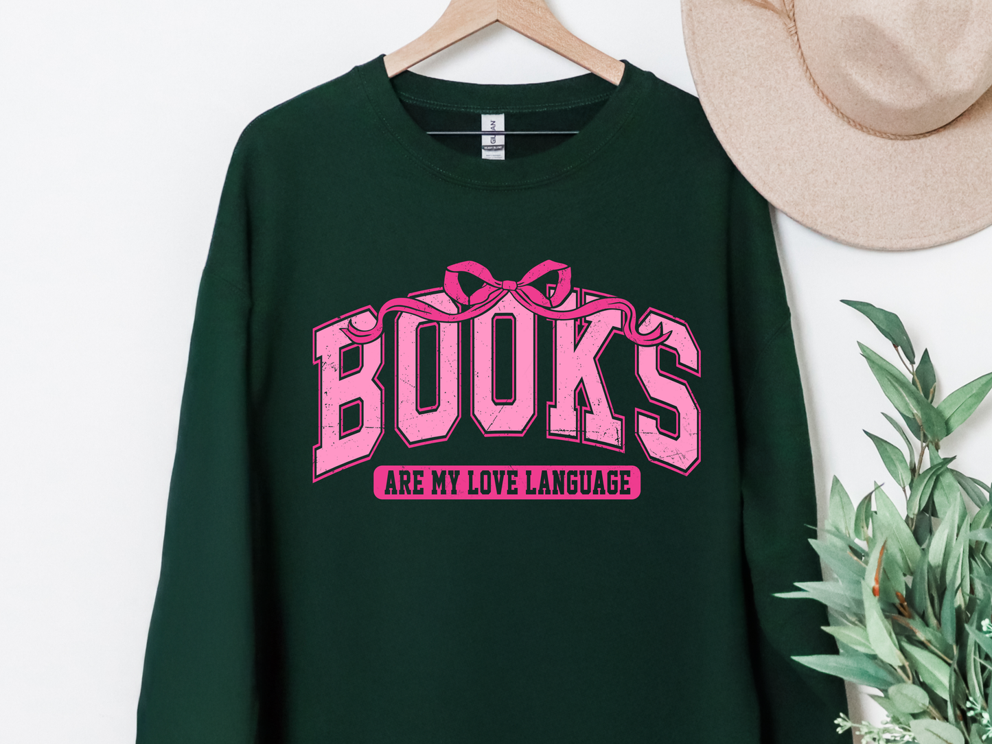 "Books Are My Love Language" Crewneck