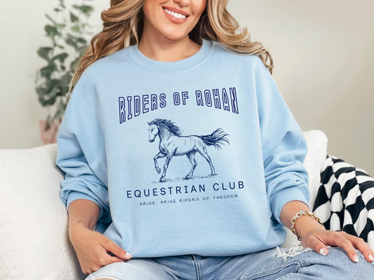 "Riders of Rohan Equestrian Club" Crewneck