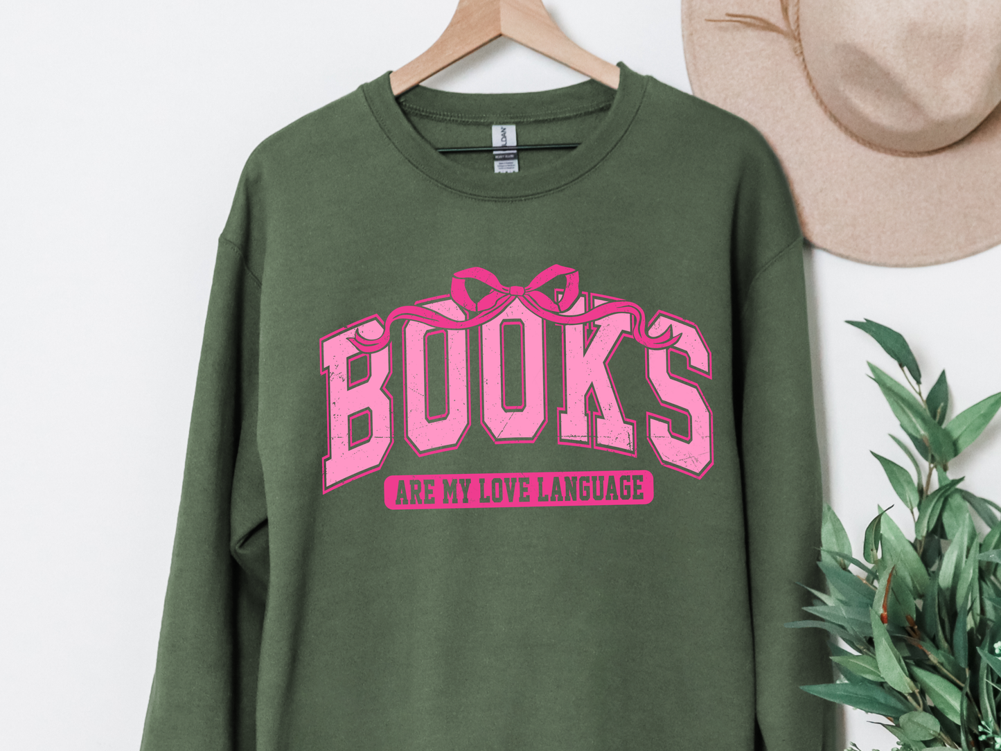 "Books Are My Love Language" Crewneck