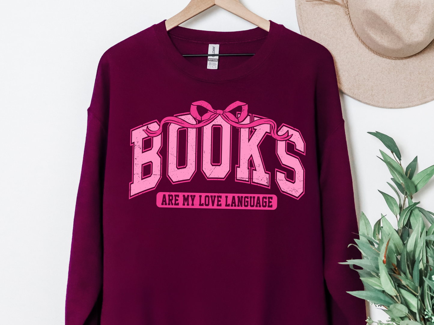 "Books Are My Love Language" Crewneck
