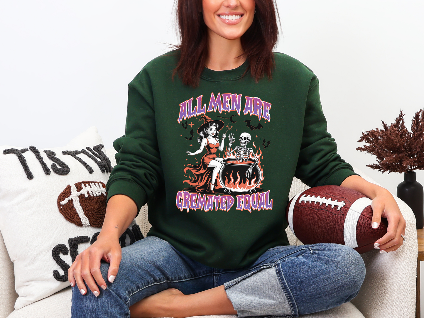 "All Men Are Cremated Equal" Crewneck