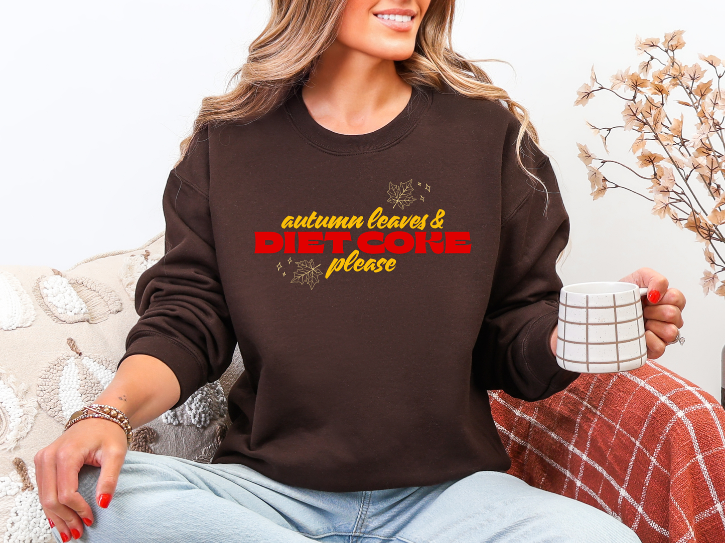 "Autumn Leaves and Diet Coke Please" Crewneck