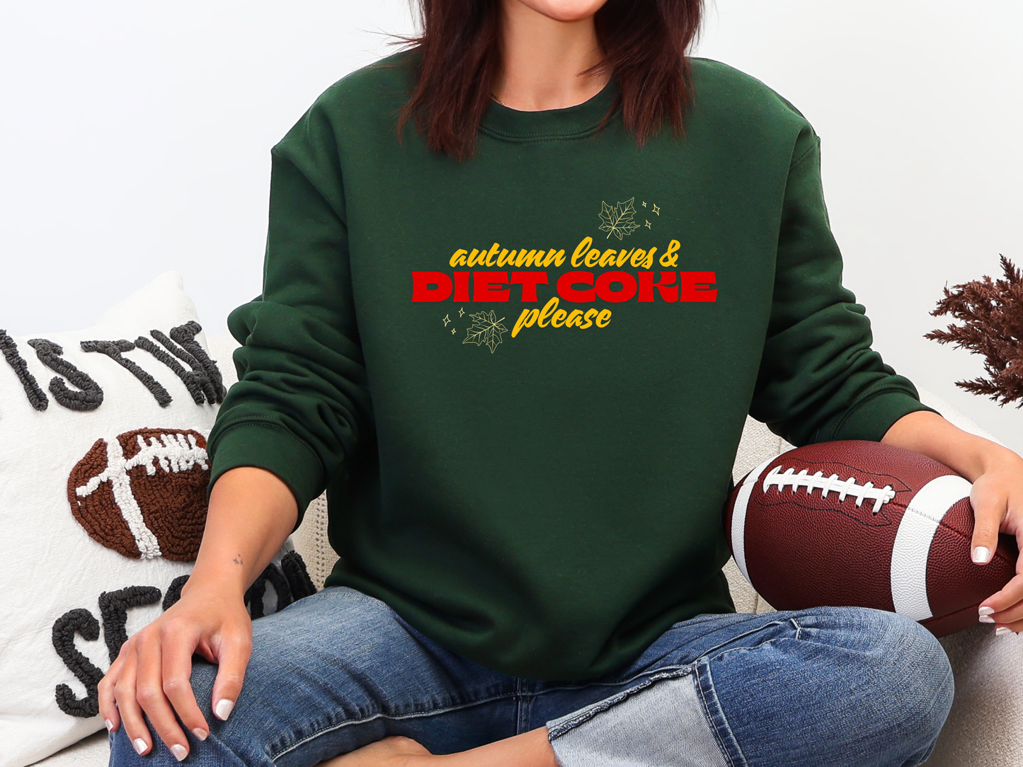 "Autumn Leaves and Diet Coke Please" Crewneck