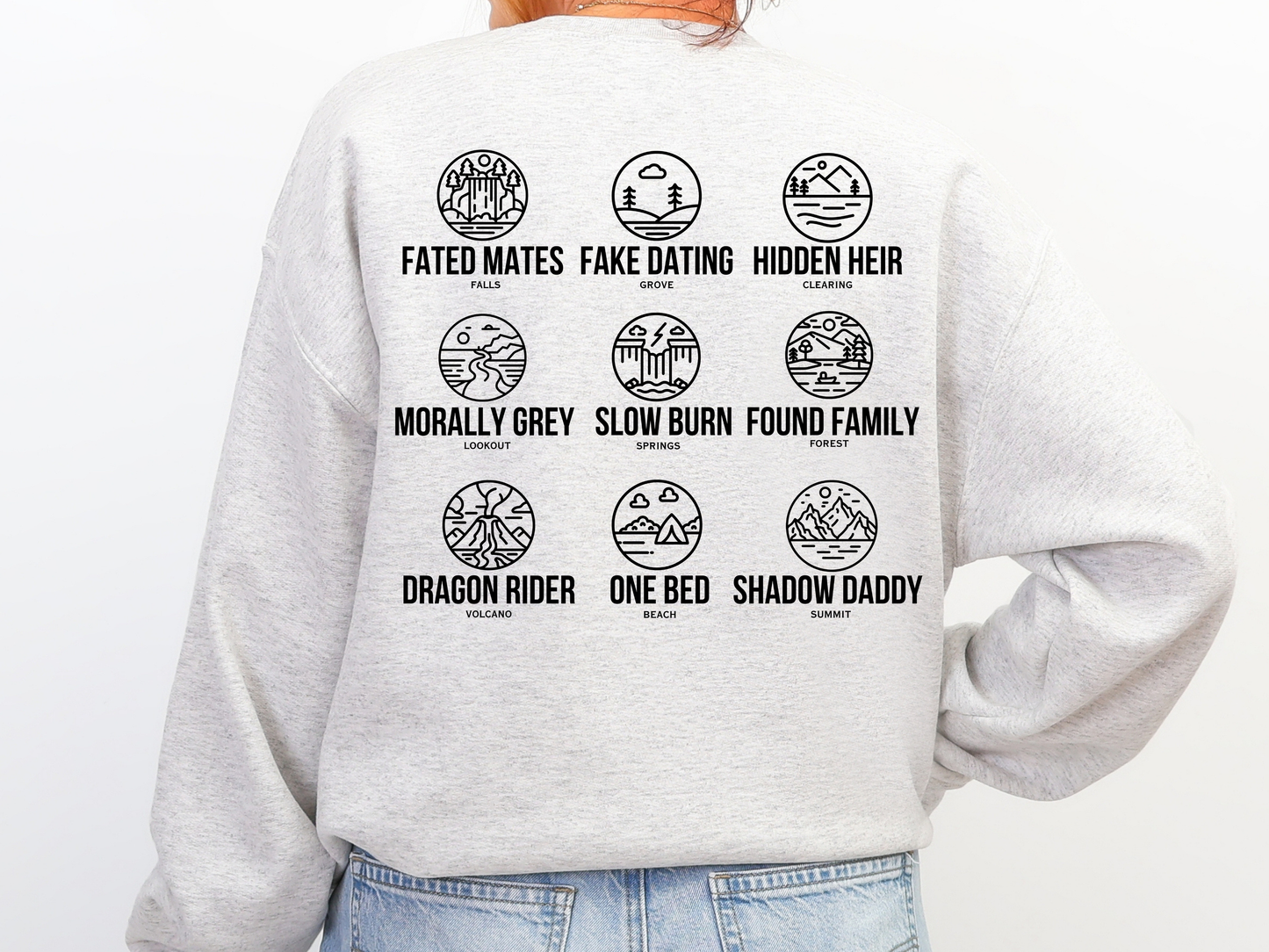 "Book Trope National Parks" Crewneck