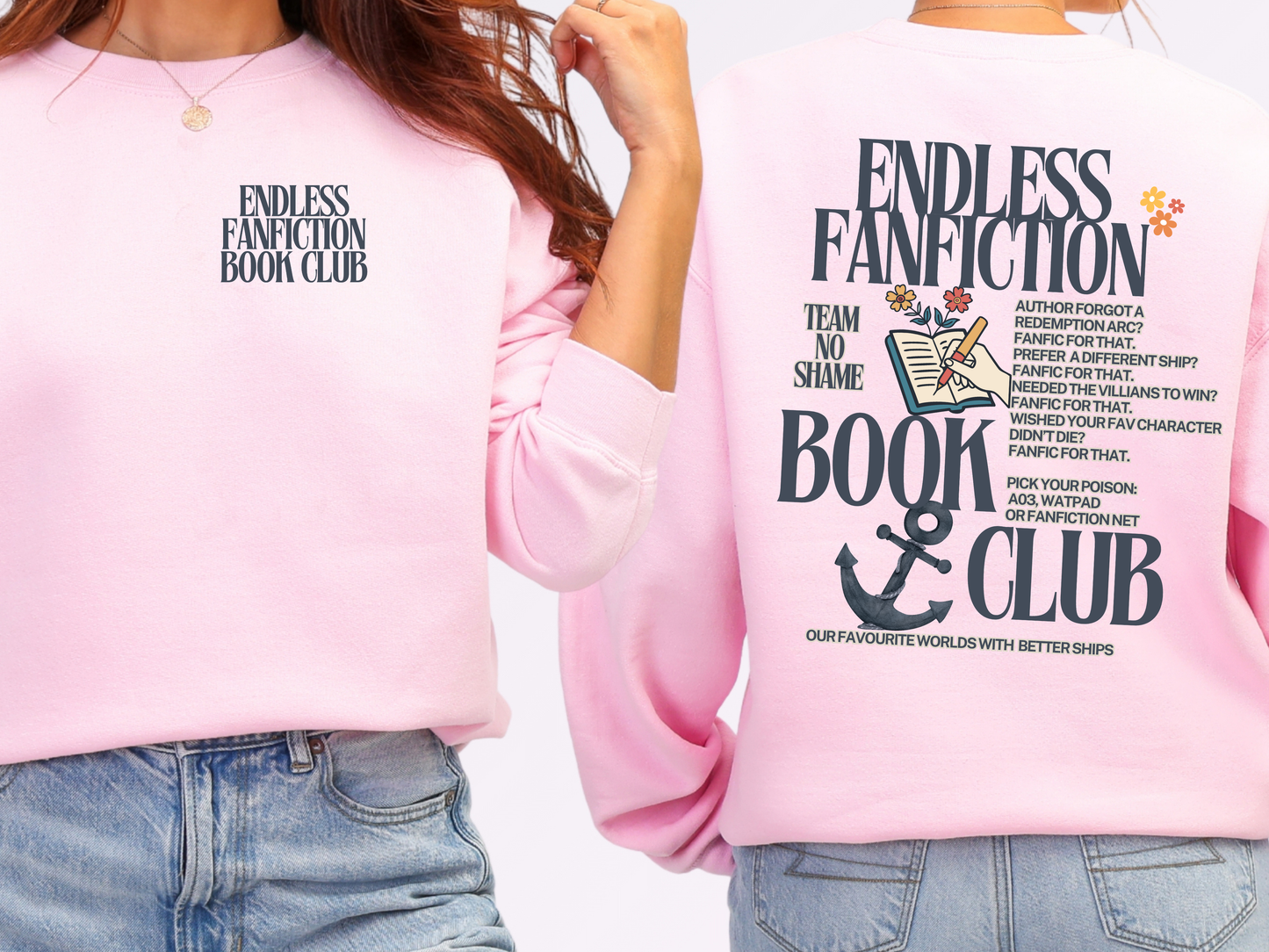 "Book Club" Crewneck (9 Club Options)