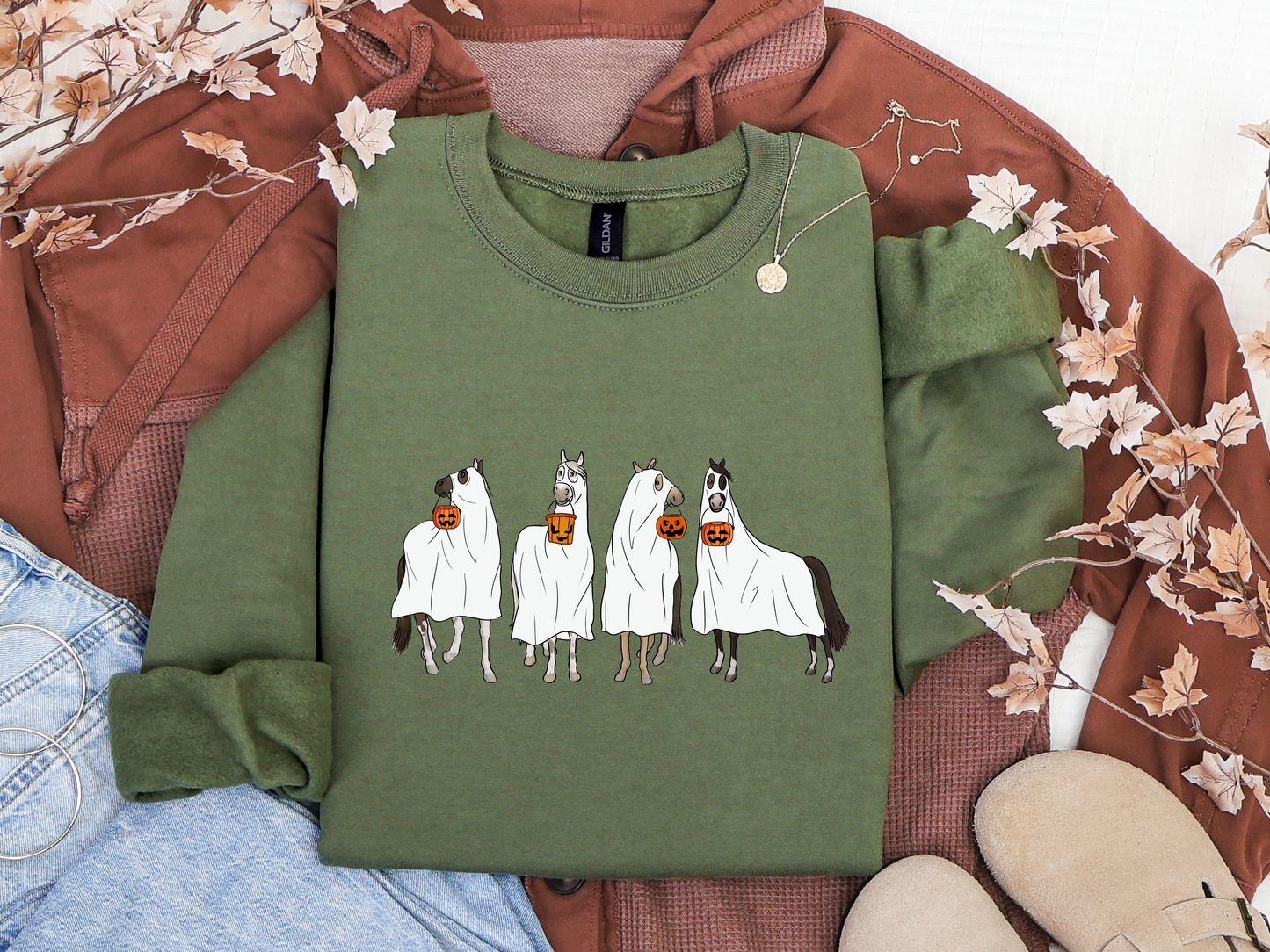 "Ghost Horses" Crewneck