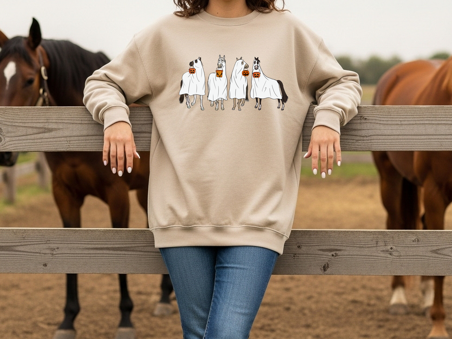 "Ghost Horses" Crewneck
