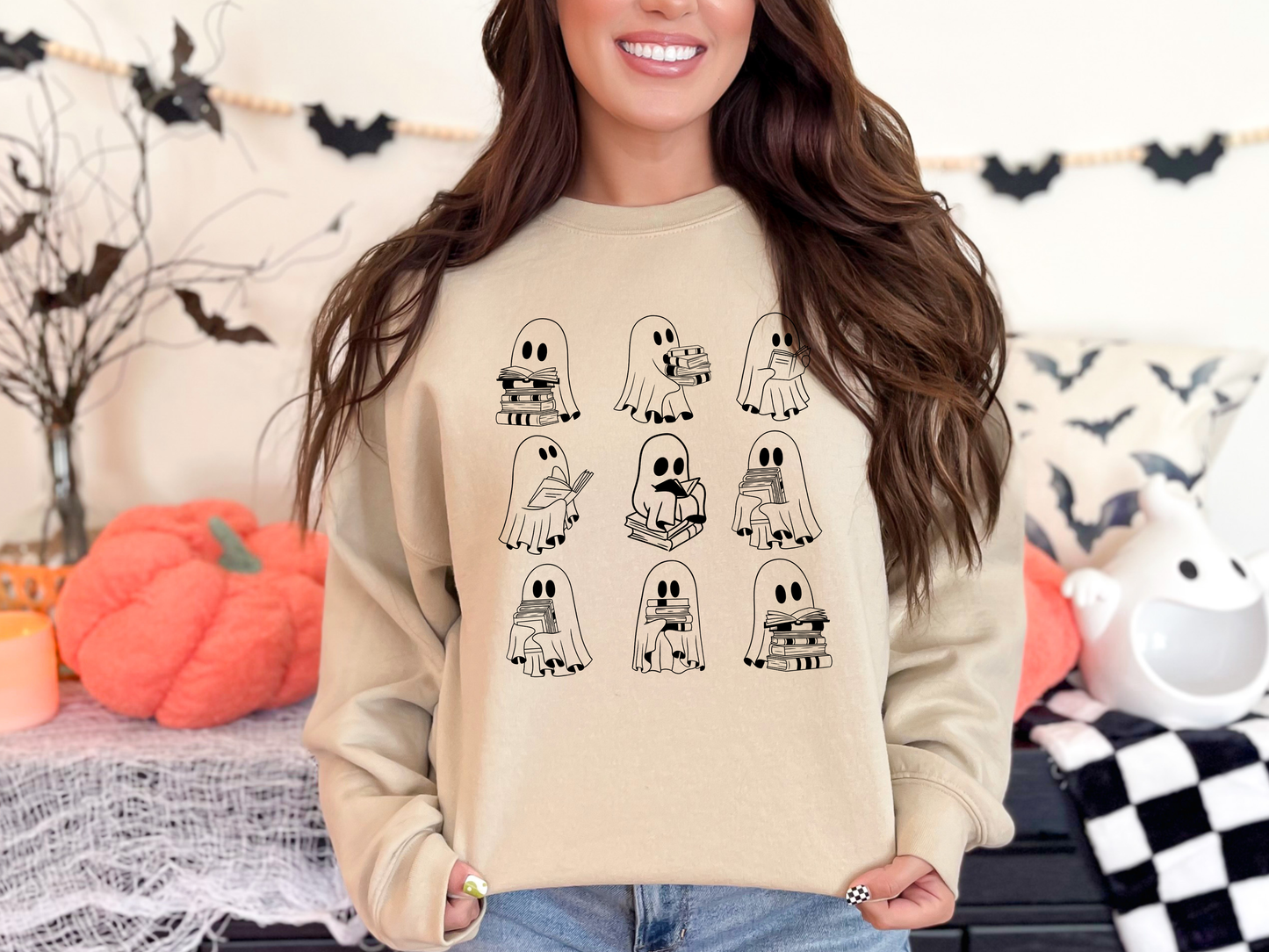 "Reading Ghosts" Crewneck