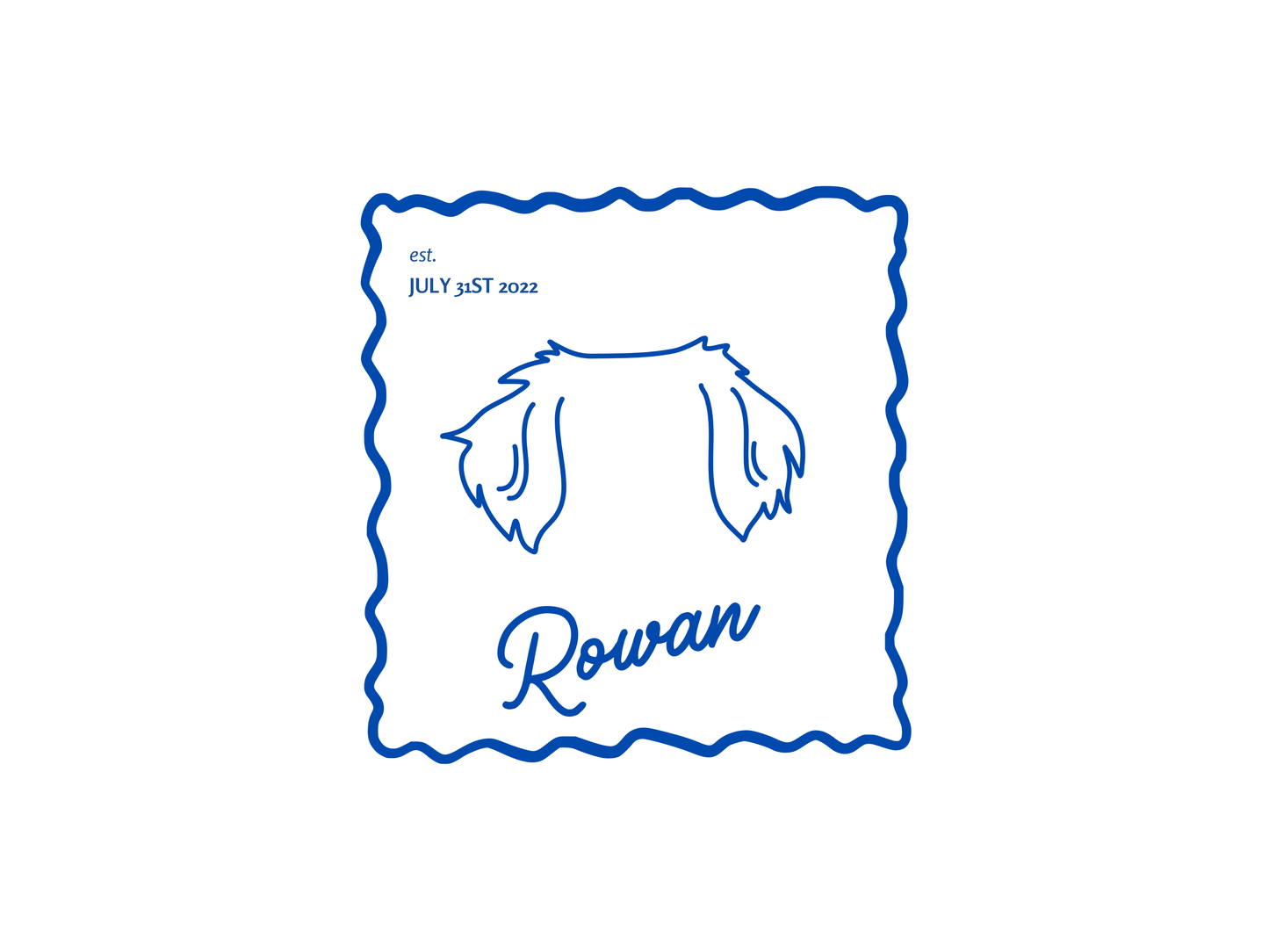 CUSTOM "Dog Stamp" Crewneck
