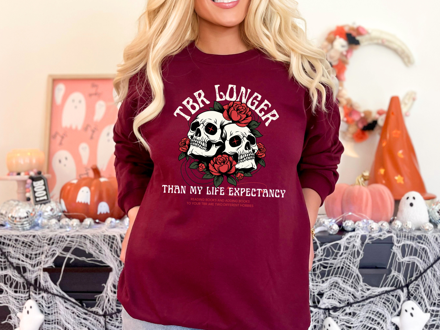 "TBR Longer Than My Life Expectancy" Crewneck