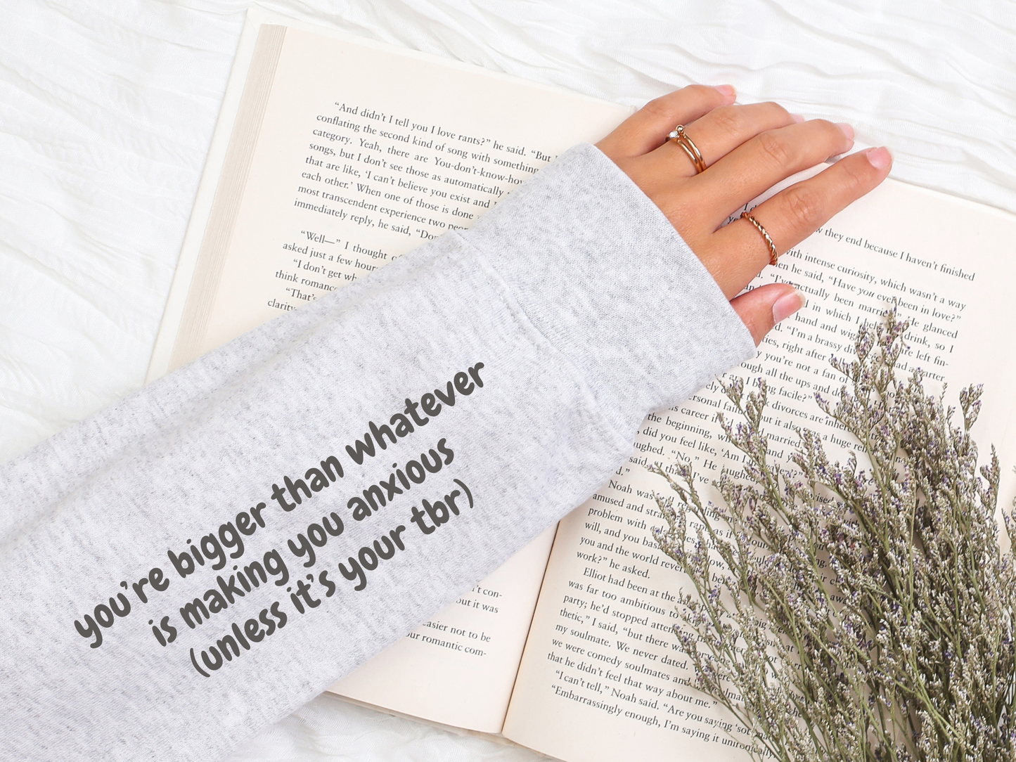 "Bigger Than Whatever Is Making You Anxious" Crewneck