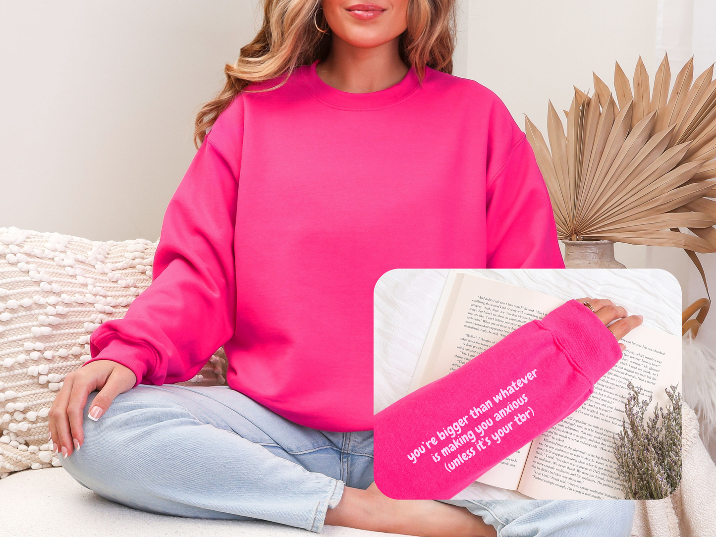 "Bigger Than Whatever Is Making You Anxious" Crewneck