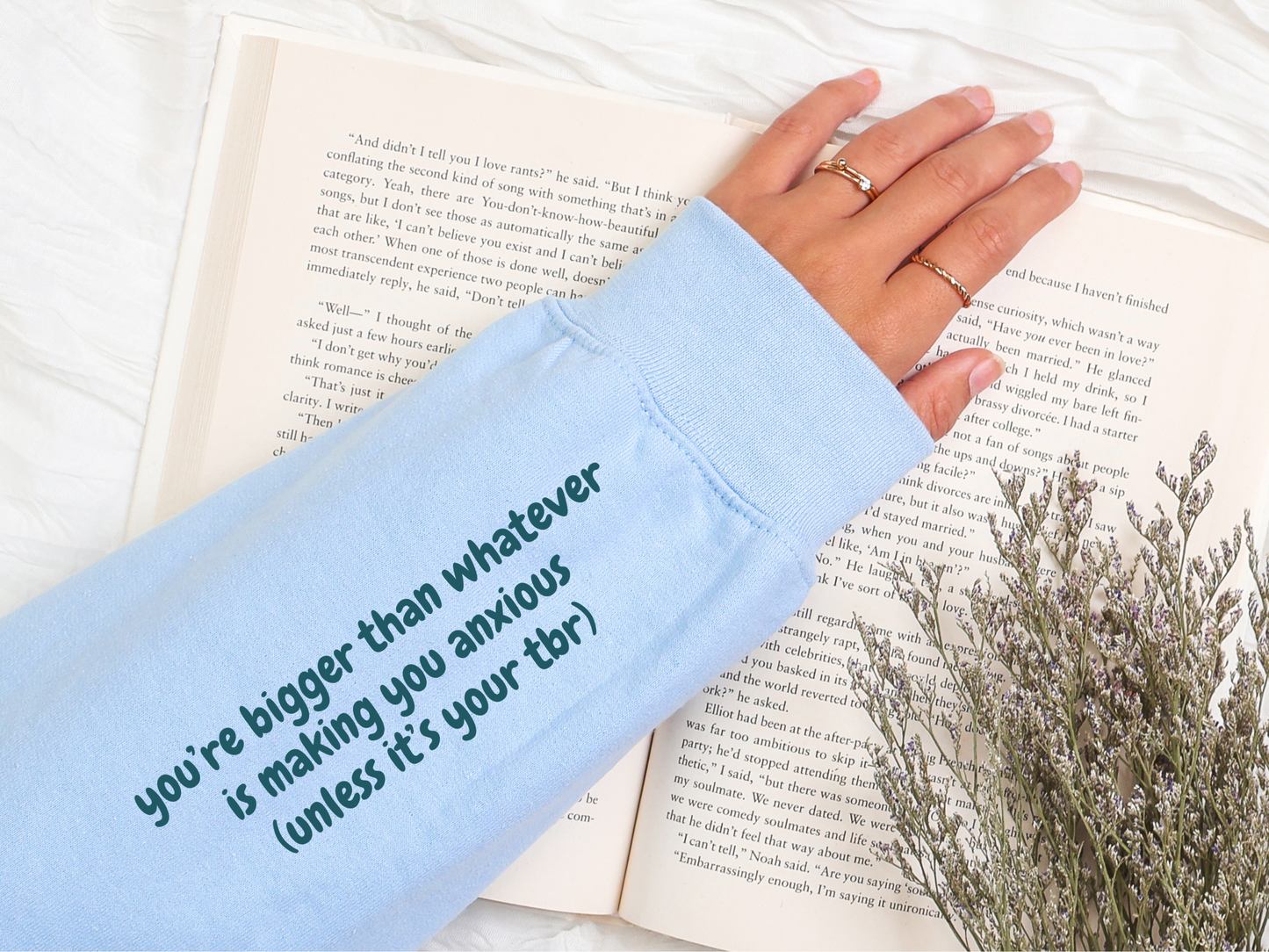 "Bigger Than Whatever Is Making You Anxious" Crewneck